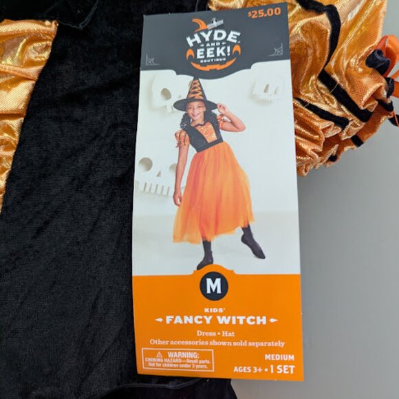Hyde and Eek Boutique Kids Fancy Witch Dress Costume Size Medium 8 - Picture 4 of 6